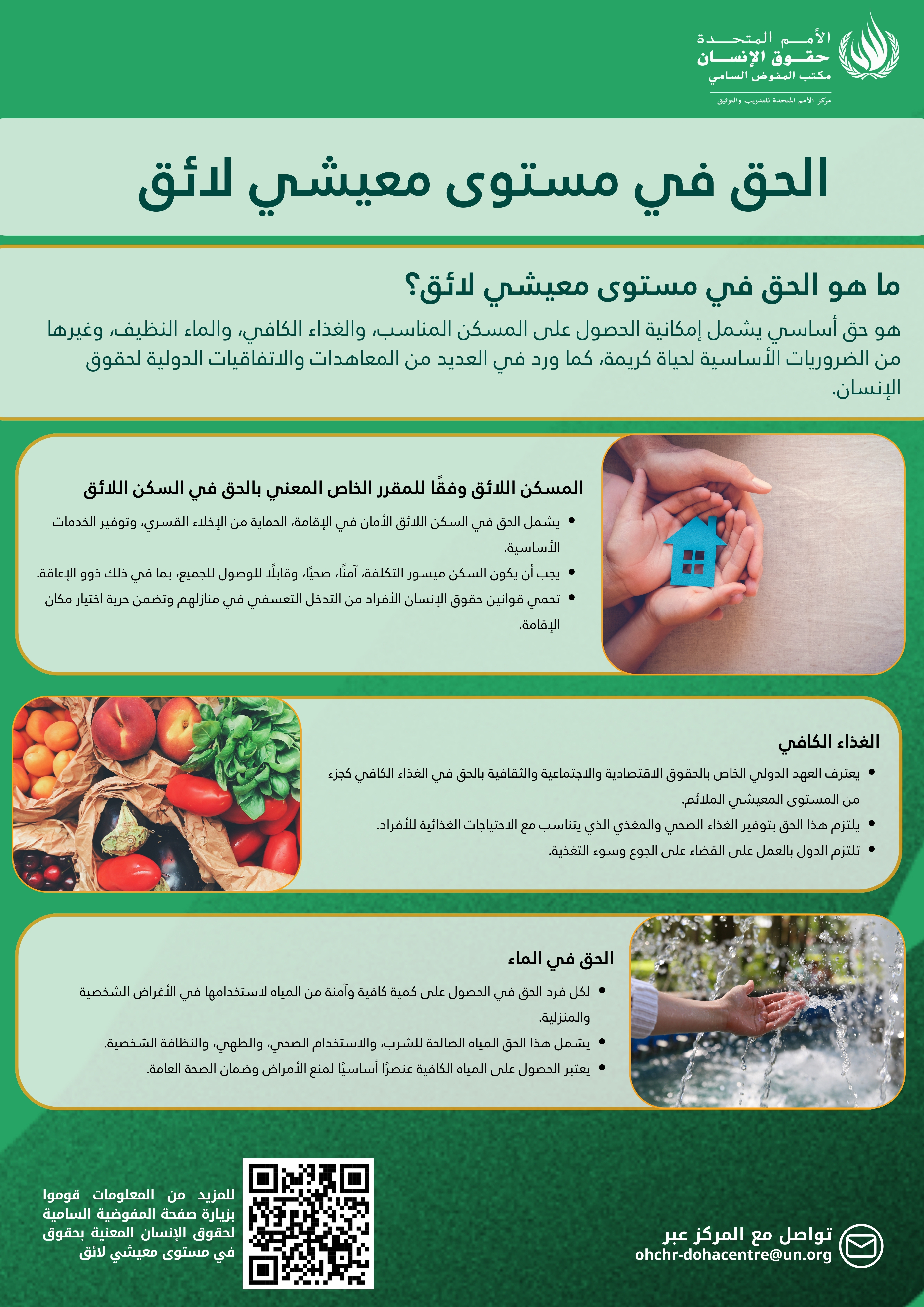 الحق في مستوى معيشي مناسب - الحقوق الاقتصادية والاجتماعية والثقافية