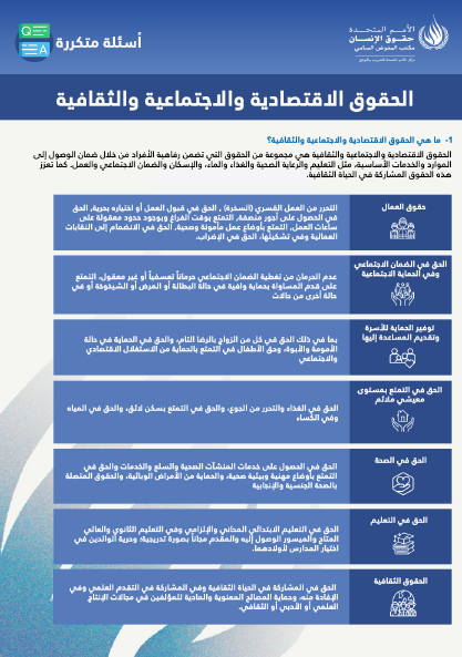 الحقوق الاقتصادية والاجتماعية والثقافية