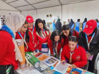 الاحتفال بالذكرى75 لصدور الإعلان العالمي لحقوق الانسان مع الشباب/ات من المنظمات العربية الكشفية في المخيم الكشفي العربي، الإمارات من 16 إلى 18 ديسمبر 2023. 