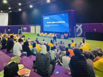 "برنامج تدريب متطوعي/ات الاتحاد الدولي لكرة القدم الفيفا FIFA في مجال حقوق الإنسان"، قطر 19 نوفمبر/ تشرين الثاني 2022 FIFA World Cup 2022