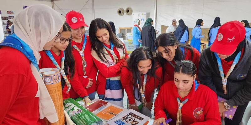 الاحتفال بالذكرى75 لصدور الإعلان العالمي لحقوق الانسان مع الشباب/ات من المنظمات العربية الكشفية في المخيم الكشفي العربي، الإمارات من 16 إلى 18 ديسمبر 2023.