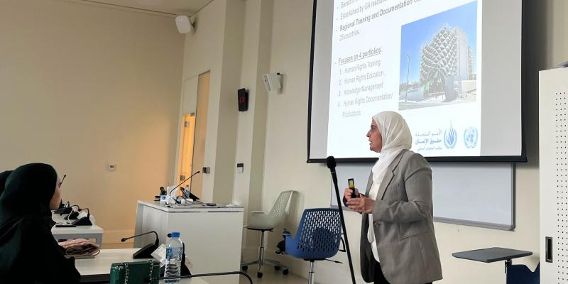 مقدمة إلى المفوضية السامية لحقوق الإنسان للطلاب في جامعة قطر – قطر، 30 أبريل/نيسان